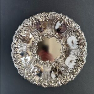 Vintage Silverplated salad serving bowl Serving Dishes in the Versailles Pattern